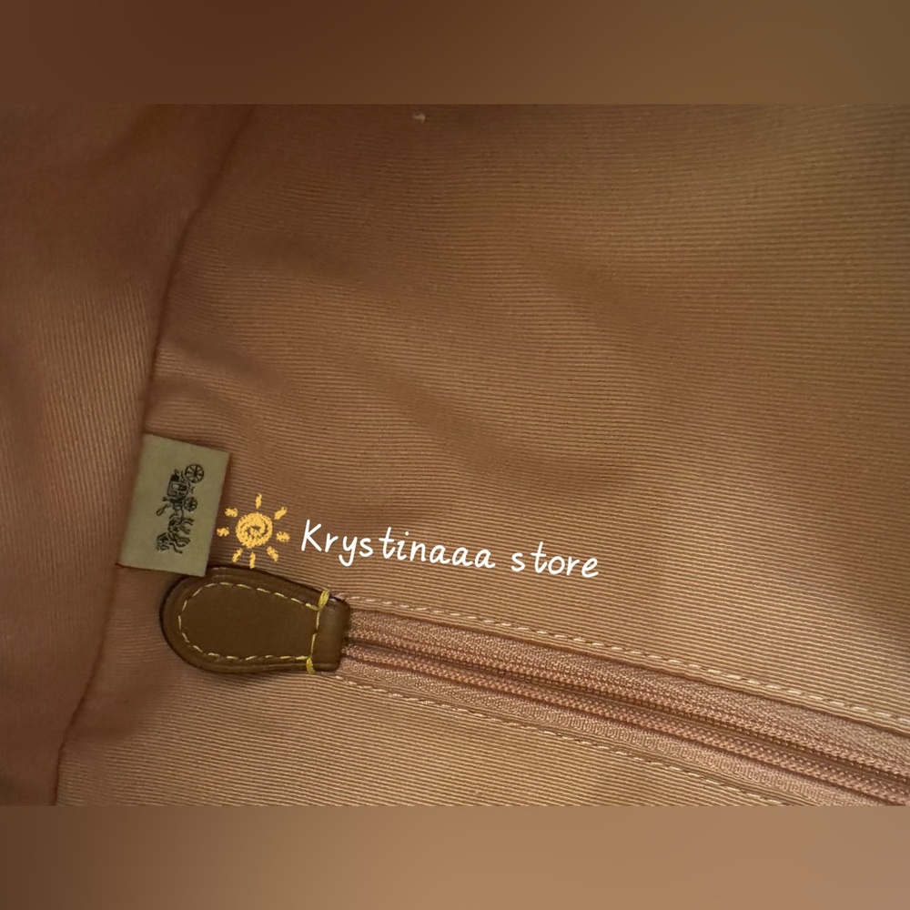 COACH Taylor Small Backpack In Signature Canvas With Charms CEF46 Powder Pink - Picture 12 of 12